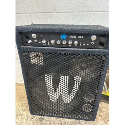 766 - Sweet 25.1 Warwick talle 12.1 bass combo amp - untested