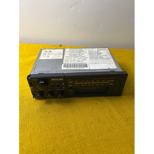 6 - Vintage Austin rover group Philips cassette car radio- untested