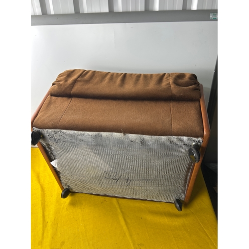 53 - Mid century teak foot stool in good overall condition