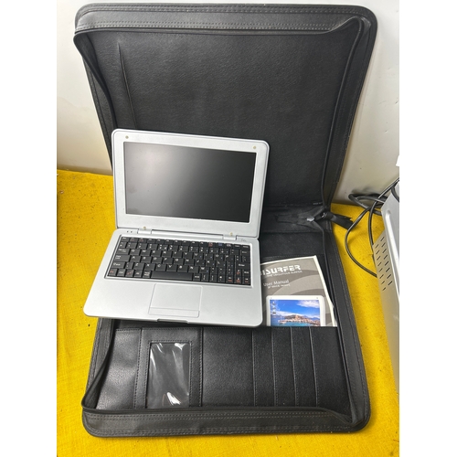 54 - Electrical lot inc HDD recorder, dvd players, keyboard and Ubisurfer netbook