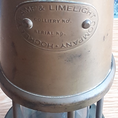 1 - Brass miners lamp, paraffin lamp and school bell (no clanger)