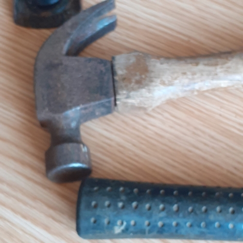 5 - Collection of tools including foldaway measure, new ear defenders, Stanley plane, pick and claw tool... 