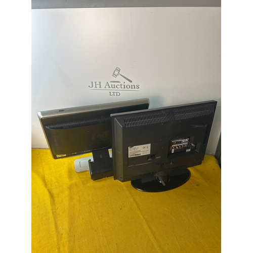 23 - Samsung 19” TV and HP 19” monitor - working