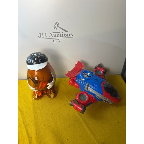 53 - Mr potato head and spider man plane toys