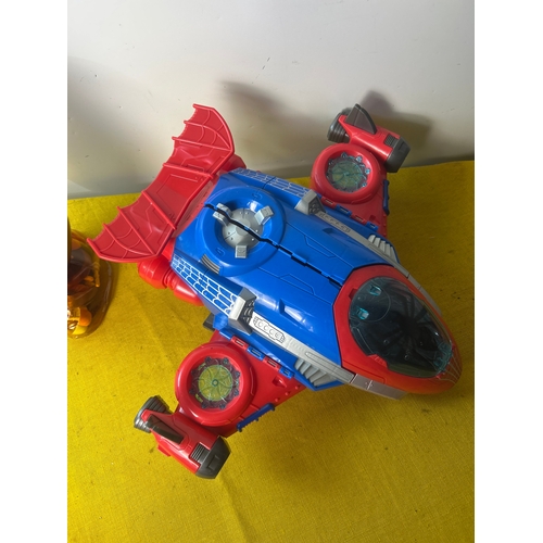 53 - Mr potato head and spider man plane toys