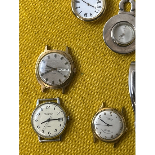 57 - Quantity of watches inc 2x Sekonda USSR and 1x Gloriosa extra automatic watches in working order