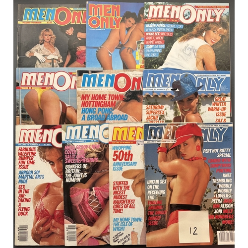 40 - Vintage Men's Magazines - Men Only 10 nice condition copies from the 1980s.