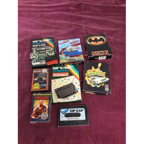 Selection of Spectrum games includingPower Drift, Back To the Future ...
