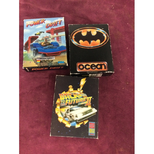 Selection of Spectrum games includingPower Drift, Back To the Future ...