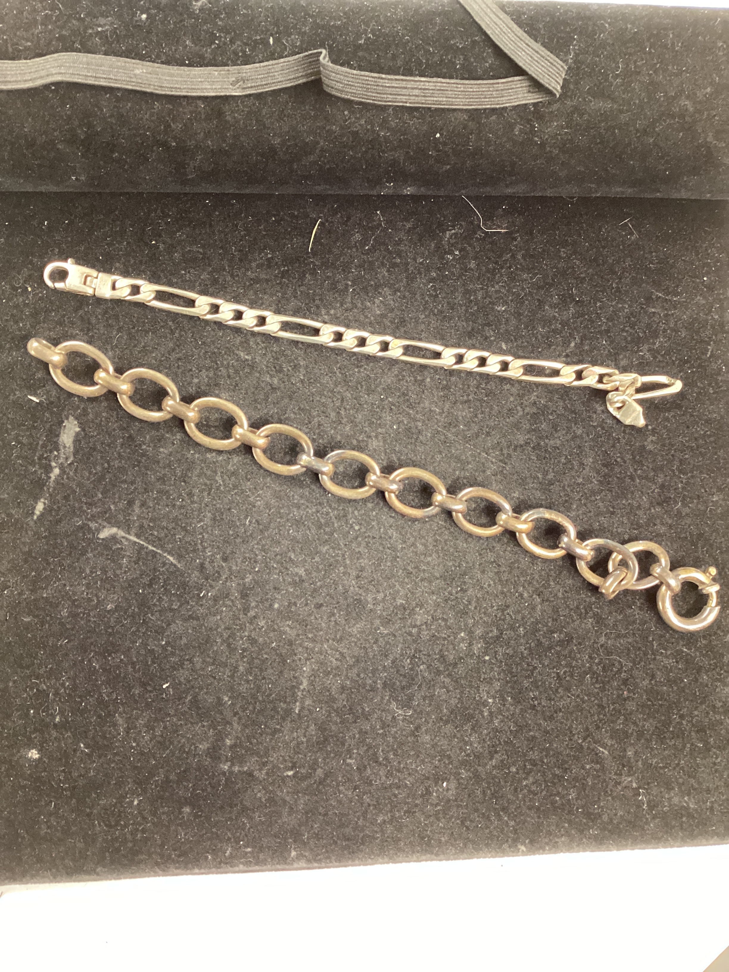 2x 925 silver bracelets - 36.2g