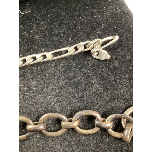 2x 925 silver bracelets - 36.2g