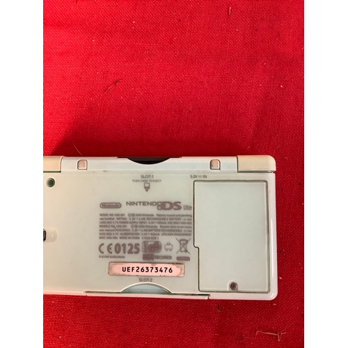 Turquoise Nintendo DS Lite with games and carry case - no power supply