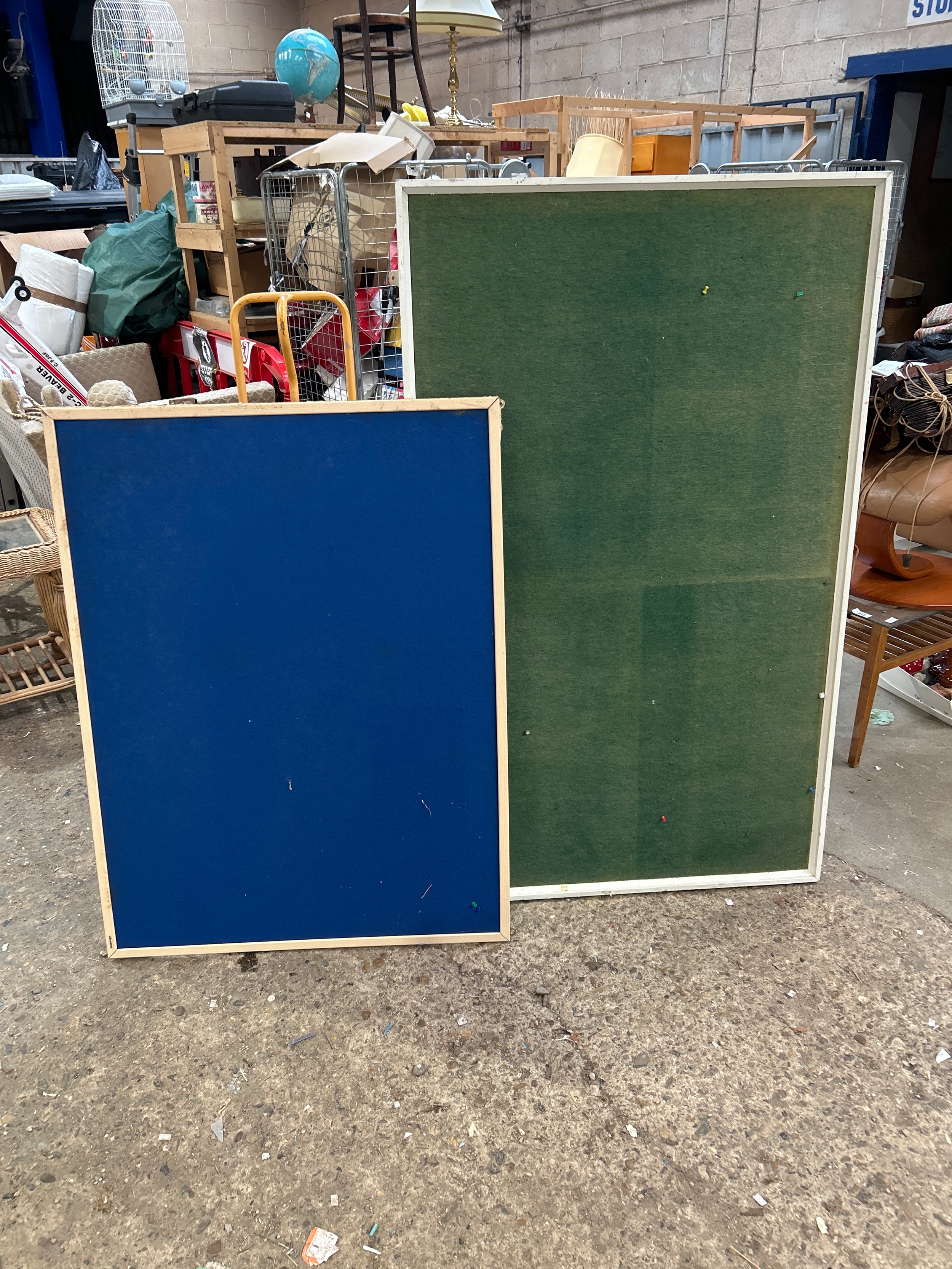 2x large pin boards - approx 5x3 and 3x3ft