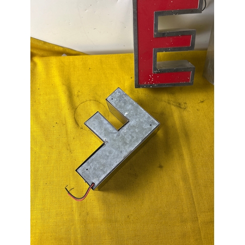 FEF illuminated box letters - approx 15cm tall