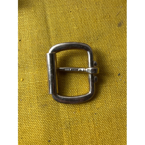 2x boxes full of small brass buckles
