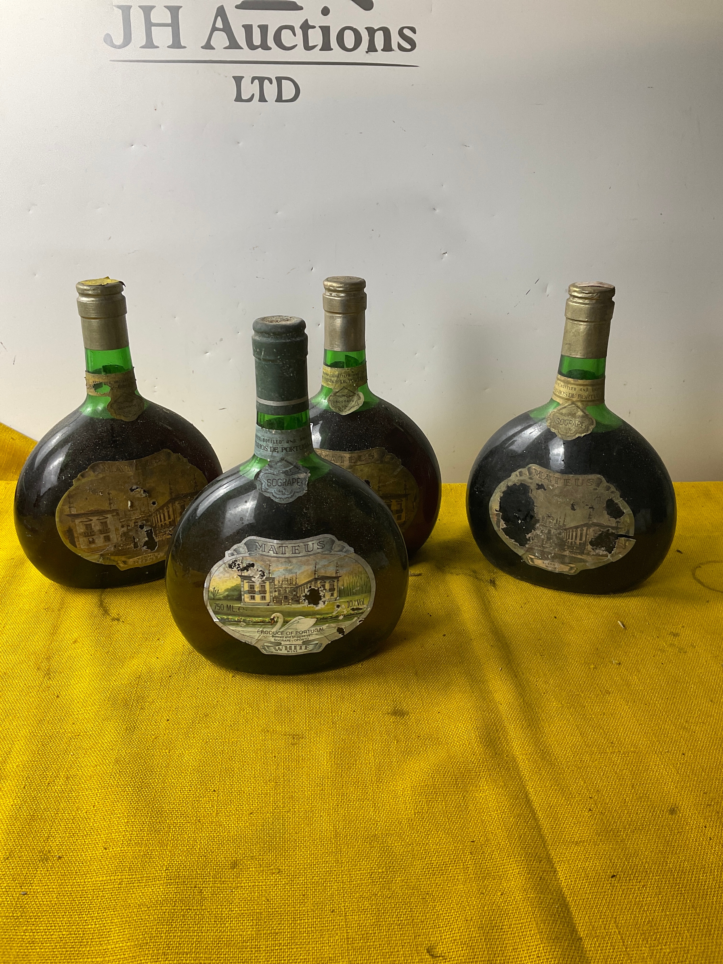 4 bottles of Mateus wines from Portugal white and Rose