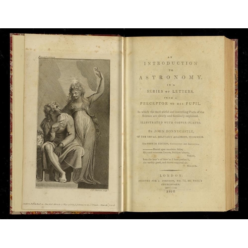 66 - BONNYCASTLE, JOHN - AN INTRODUCTION TO ASTRONOMY London, J Johnson, 1803. Fourth edition, 8vo, engra... 