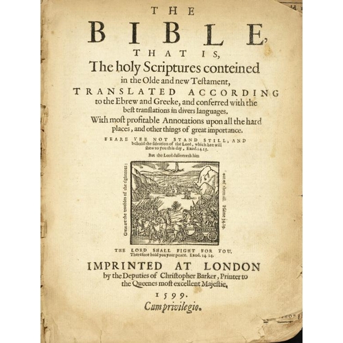 68 - [BREECHES / GENEVA BIBLE] - THE BIBLE, that is, the holy Scriptures conteined in the Olde and Newe T... 