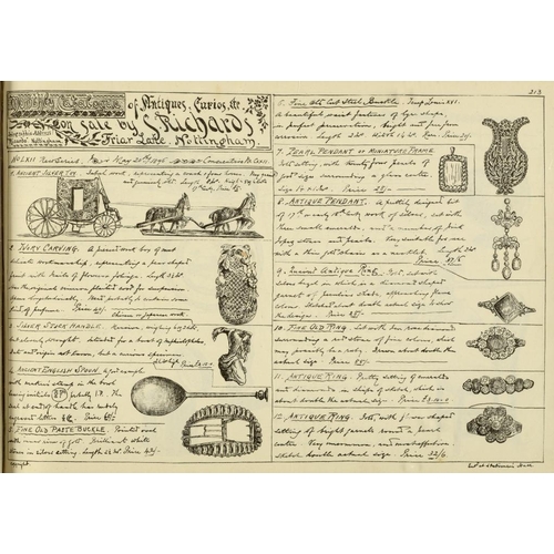 19 - [19TH CENTURY ANTIQUE DEALER'S ILLUSTRATED TRADE CATALOGUES, NOTTINGHAM INTEREST] - ANTIQUES, CURIOS... 