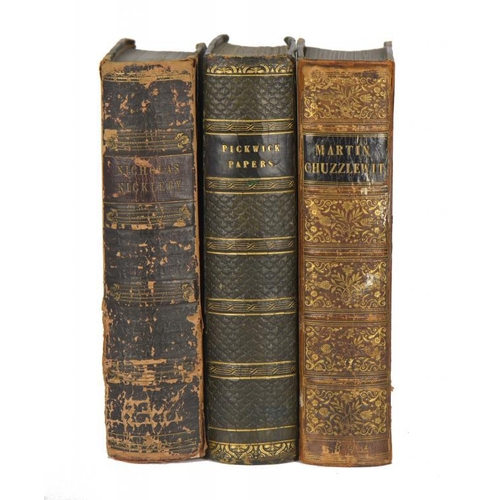 35 - DICKENS, CHARLES - THE LIFE AND ADVENTURES OF NICHOLAS NICKLEBY London, Chapman and Hall, 1839. Firs... 