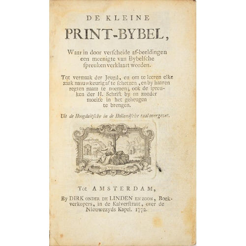 83 - DE KLEINE PRINT-BYBEL, WAAR IN DOOR VERSCHEIDE AF-BEELDINGEN EEN MEENIGTE VAN BYBELSCHE SPREUKEN VER... 