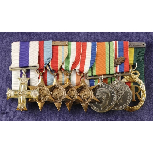 1197 - WORLD WAR TWO, MILITARY CROSS GROUP OF EIGHT  OF MAJOR ERIC NELSON MAINWARING  OF THE 5TH BATTALION ... 