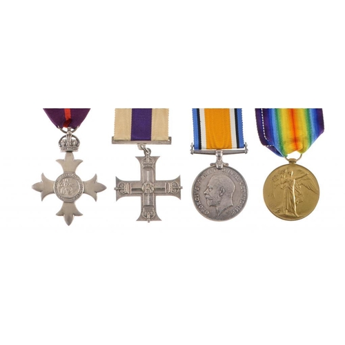 1199 - WORLD WAR ONE, MILITARY MBE AND  BATTLE OF THE SOMME MCGROUP OF FOUR OF 2ND LIEUTENANT H F M PELLATT... 