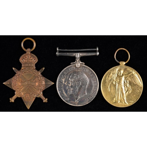 857 - WORLD WAR ONE GROUP OF THREE  1914-15 Star, British War Medal and Victory Medal  CH 7642 PTE A P THO... 