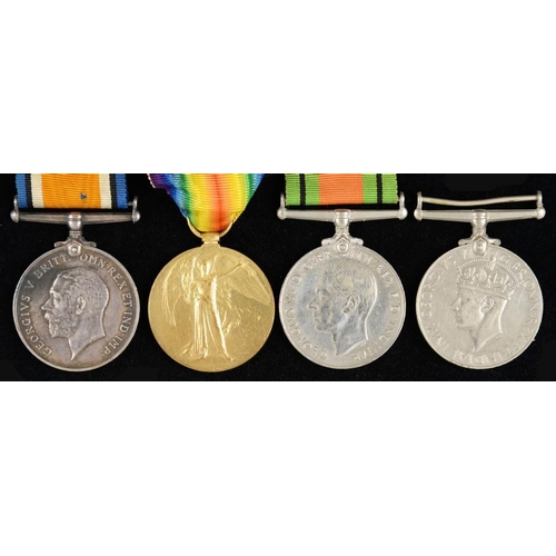 859 - WORLD WAR ONE PAIR  British War Medal and Victory Medal 1329 PTE T ALLOTT E YORK R and Defence Medal... 