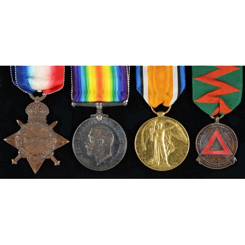 876 - WORLD WAR ONE GROUP OF THREE  1914-15 Star, British War Medal and Victory Medal M2-074961 PTE W F NE... 