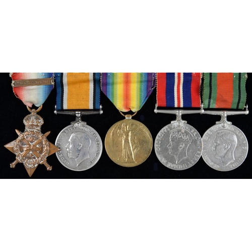 878 - WORLD WAR ONE GROUP OF THREE  1914 Star and clasp, British War Medal and Victory Medal T28950 TPTR A... 