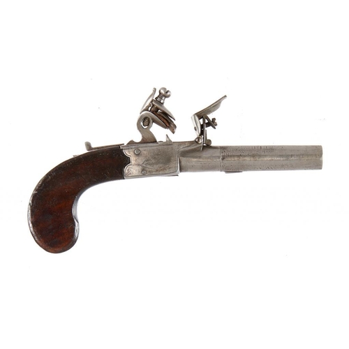 897 - AN ENGLISH 50 BORE FLINTLOCK PISTOL, ARCHER LONDON, C1770                  the box lock engraved Arc... 