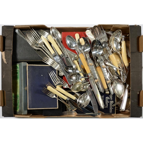 123 - MISCELLANEOUS PLATED FLATWARE