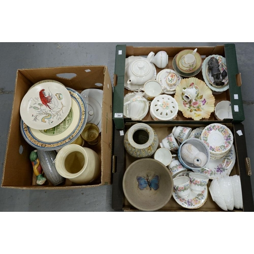 208 - MISCELLANEOUS CERAMICS, INCLUDING PARAGON COUNTRY LANE PART TEA SET, ETC