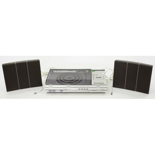 299 - A BANG AND OLUFSEN BEOCENTER 4600 STEREO MUSIC CENTRE AND A PAIR OF BANG AND OLUFSEN TYPE 6515 SPEAK... 