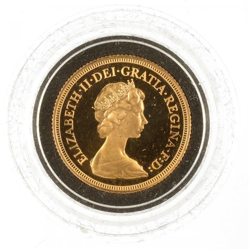 33 - GOLD COIN. PROOF SOVEREIGN 1979, BOXED AS ISSUED