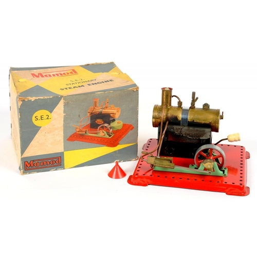 405 - A MAMOD SE2 STATIONARY STEAM ENGINE, BOXED 