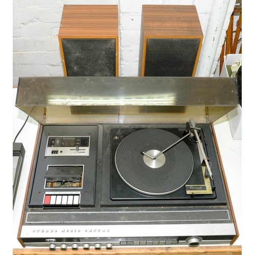 455 - A GEC STERO MUSIC CENTRE, C1970, INCLUDING SPEAKERS 