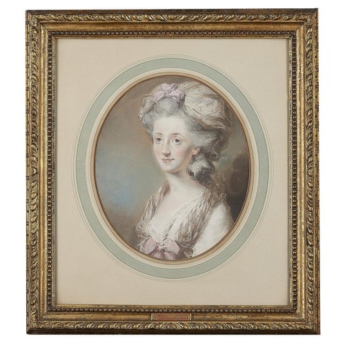 577 - DANIEL GARDNER (1750-1805) PORTRAIT OF MRS SAMUEL SHORE, NEE URITH OFFLEY (1736-1781) OF NORTON HALL... 