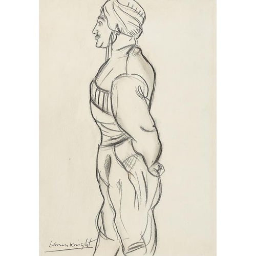 581 - �DAME LAURA KNIGHT, DBE, RA, RWS (1877-1970) CIRCUS PERFORMER  signed, pencil, 29 x 20cm, unframed... 