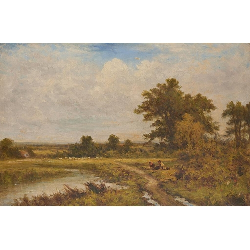 631 - DANIEL SHERRIN (1868-1940) BY THE RIVER; A RIVERSIDE COTTAGE   a pair, both signed with artist pseud... 