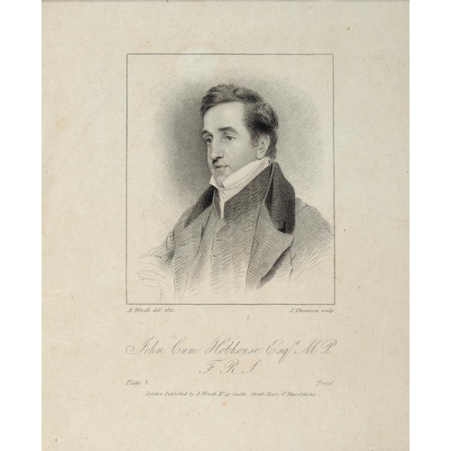 254 - TWELVE ENGRAVINGS AND OTHER PRINTS OF LORD BYRON AND THREE LADIES, 19TH C  various sizes... 