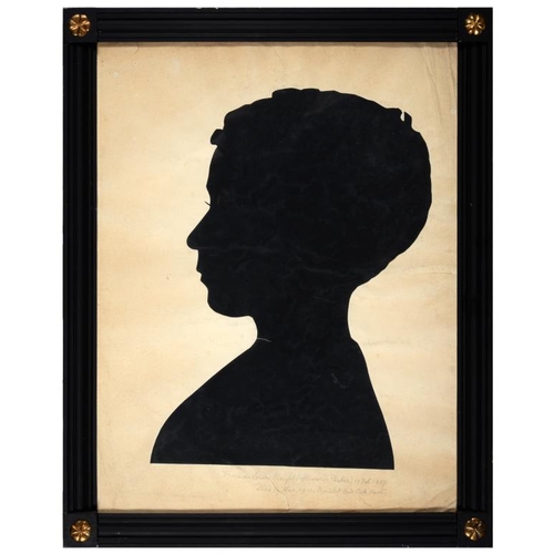 263 - [JANE AUSTEN] ENGLISH PROFILIST, EARLY 19TH CENTURY A GROUP OF LIFE SIZE SILHOUETTES OF THE REVEREND... 