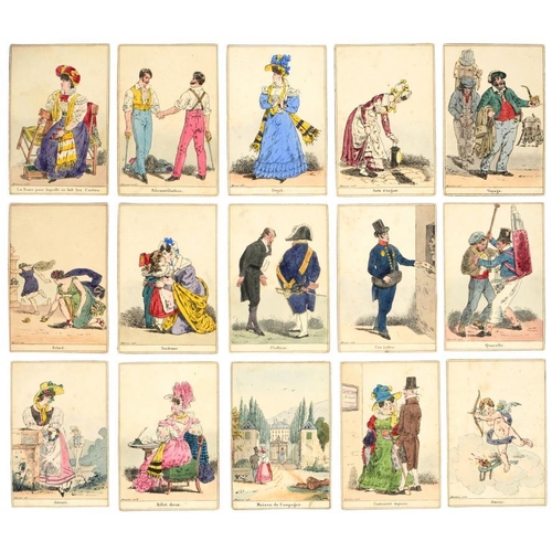 291 - CARD GAME.  LA SYBYLLE DES SALONS... PAR MANSION [A L LARUE]     lithographed and pochoir coloured d... 