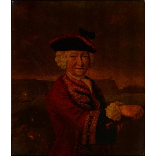 588 - A GEORGE III MEZZOTINT-UNDER-GLASS OF THE HON. WILLIAM BLAKNEY ESQUIRE LIEUTENANT GENERAL OF HIS MAJ... 