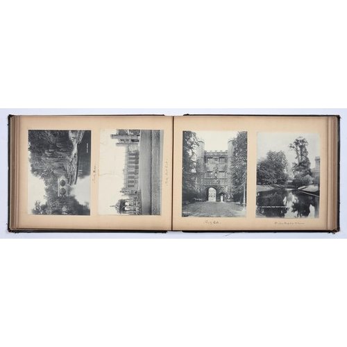 339 - A VICTORIAN PHOTOGRAPH ALBUM, EUROPE, INCLUDING VIEWS IN NORTH ITALY, GERMANY, THE ALPS AND ELSEWHER... 
