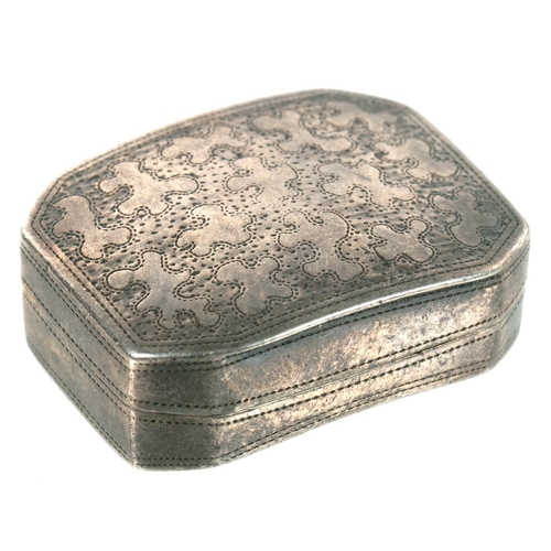 108 - A GEORGE III SILVER VINAIGRETTE, 3 CM W, BY COCKS & BETTRIDGE, BIRMINGHAM 1806, 11DWTS