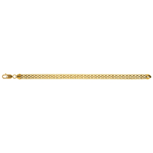 63 - A 9CT GOLD BRACELET, 21 CM L, 9.7G