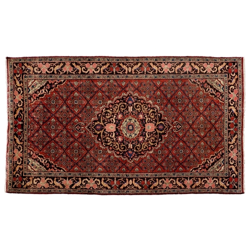 592A - A RUG, 216 X 124CM AND ANOTHER, 145 X 88CM