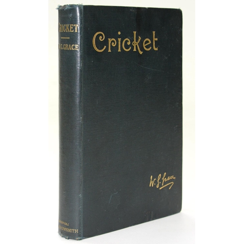 454 - GRACE (W G) DR - CRICKET, ILLUSTRATED, DARK BLUE CLOTH, GILT, BRISTOL, 1891